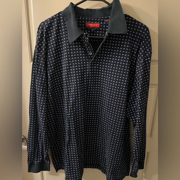 Austin Reed Black Patterned Shirt - Picture 1 of 3